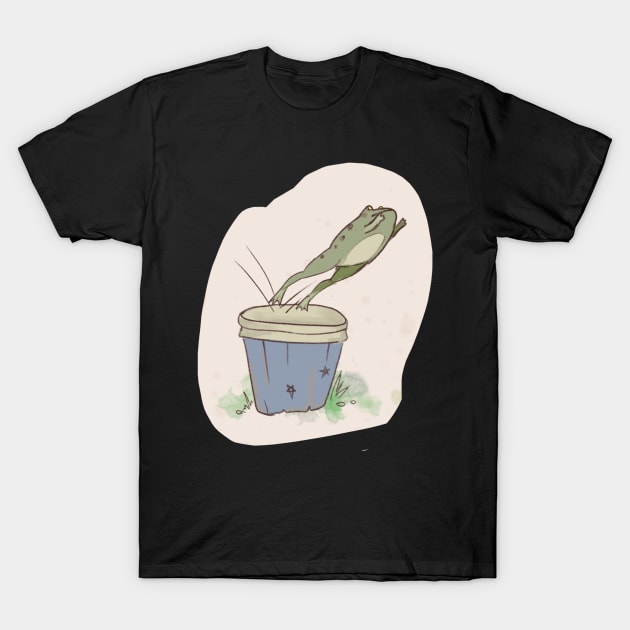 Gemini Frog T-Shirt by KaijuCupcakes